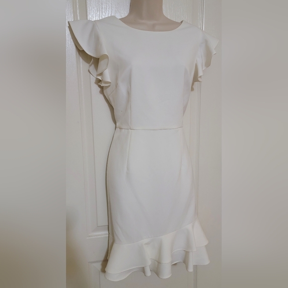 TCEC Cream Ruffle Sleeve Mini Dress - Picture 5 of 5